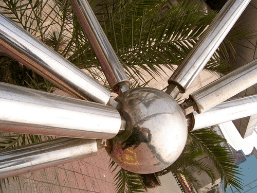 怀柔不锈钢螺栓球网架